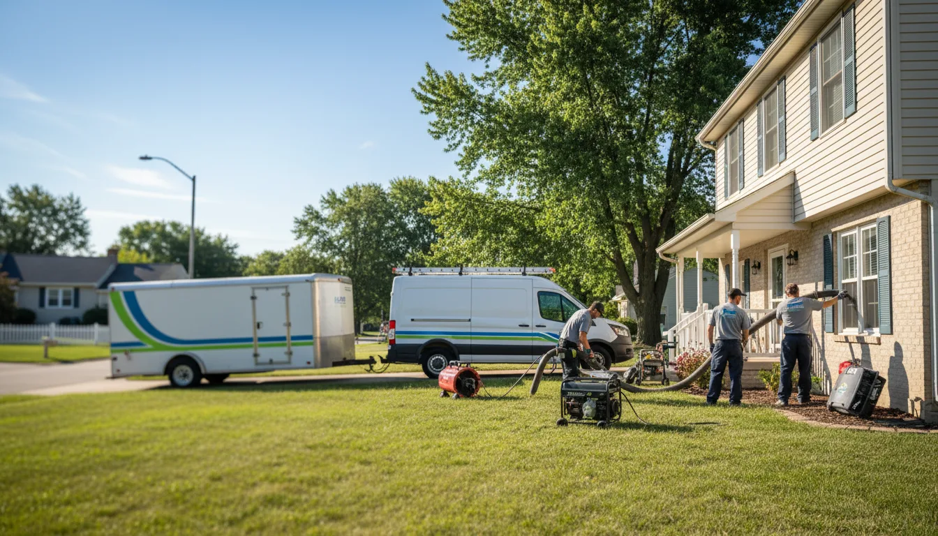 Flooded Basement Restoration And Cleanup With Repair in Reesville, OH near me